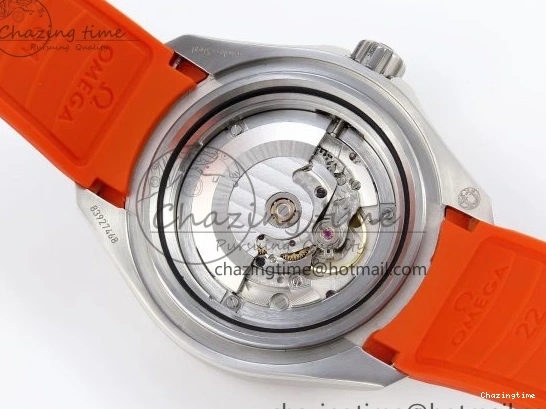 0313 Premium SEAMASTER PLANET OCEAN 6000M ULTRA DEEP 45.5MM SS TF 1:1 BEST EDITION GRAY DIAL ORANGE BEZEL ON RUBBER STRAP A 7761